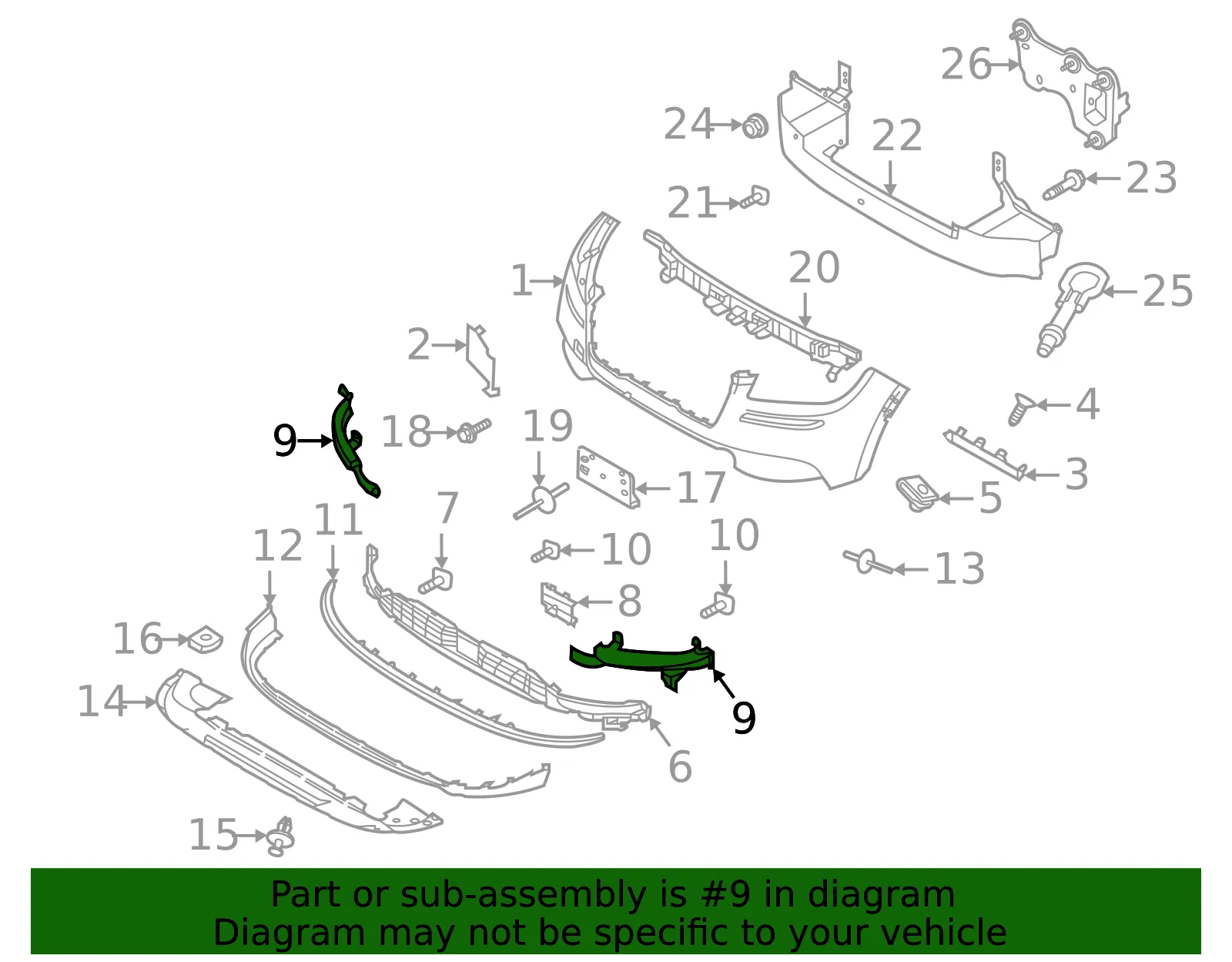 Outer Grille - Ford (lj7z17b814aa) - view 3