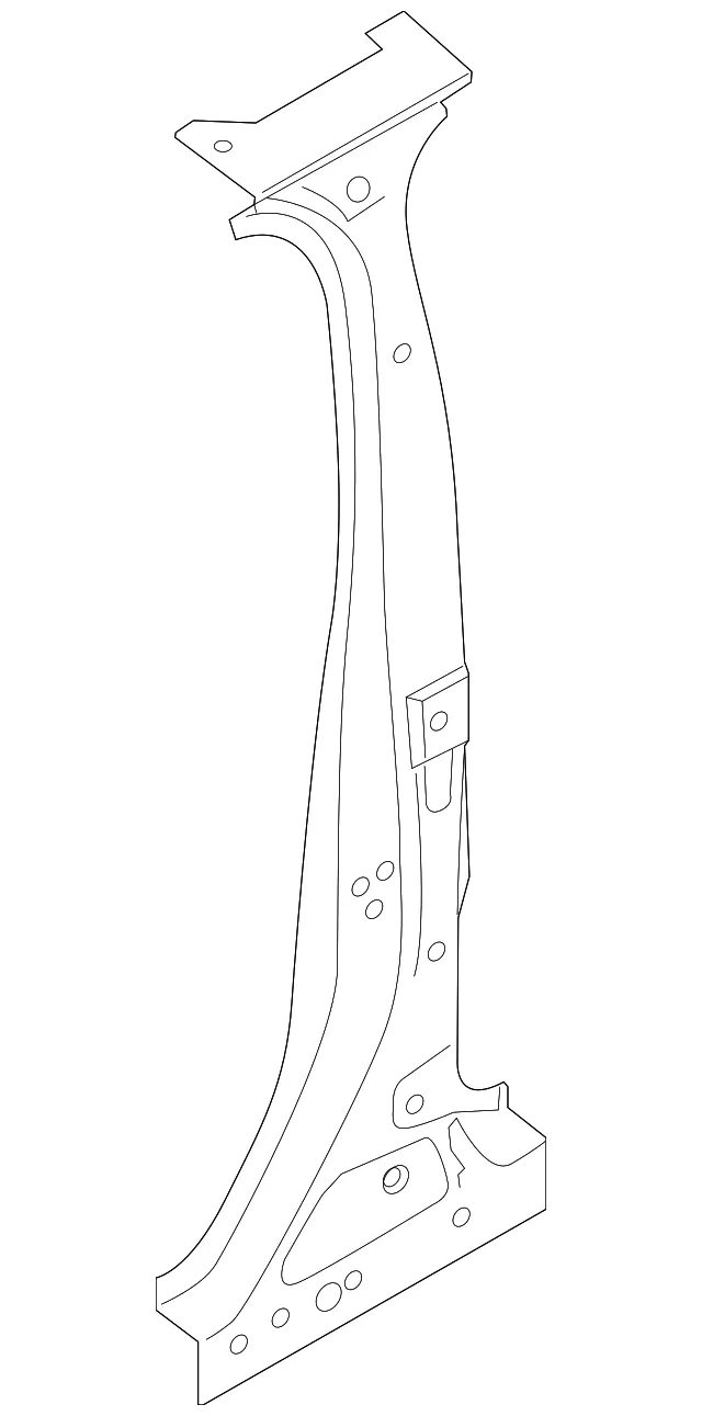 B Pillar Assembly - Ford (lj7z7824300a)
