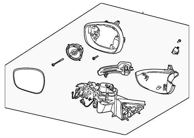 Mirror Assembly - Ford (lj8z17683ba) - view 2