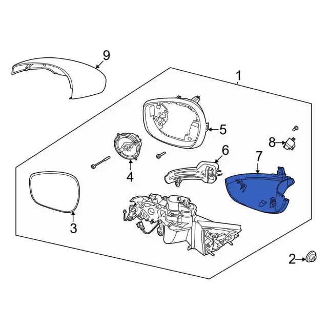 Door Mirror Cover - Ford (lj8z17a703cb)