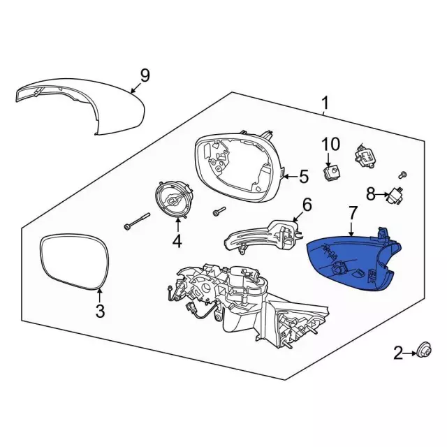 Door Mirror Cover - Ford (lj8z17a703la)