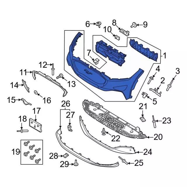 Bumper Cover - Ford (lj8z17d957abptm)