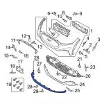 Valance Panel - Ford (lj8z17d957ea) - view 7