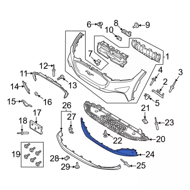 Bumper Cover - Ford (lj8z17k835aaptm)