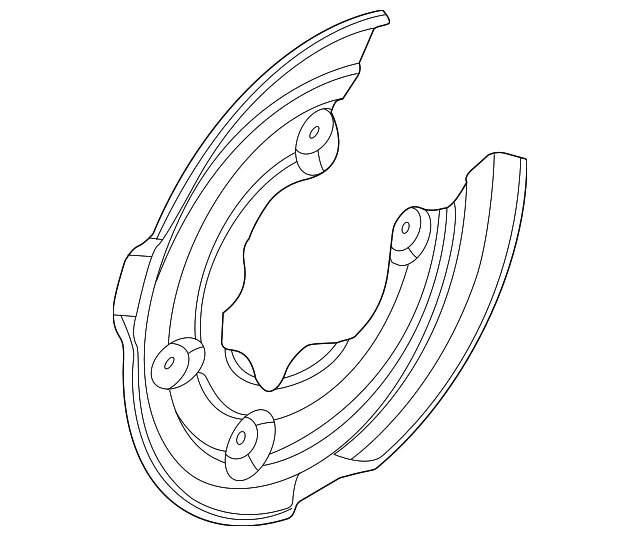Splash Shield - Ford (lj9z2c028a) - view 4