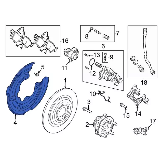 Splash Shield - Ford (lj9z2c028a) - view 8