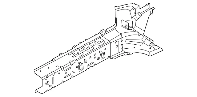 Fender Rail Reinforcement - Ford (lj9z5810009c)