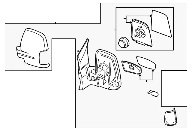 Mirror Assembly - Ford (lk4z17682ca) - view 6