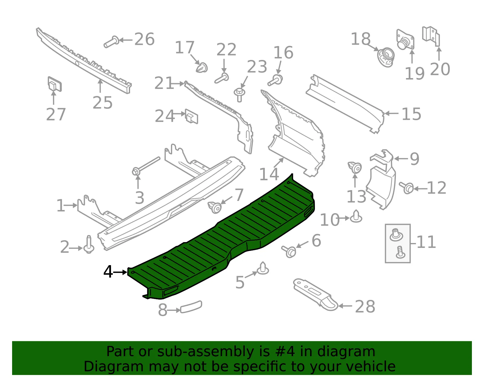 Bumper Cover - Ford (lk4z17c829ea) - view 6