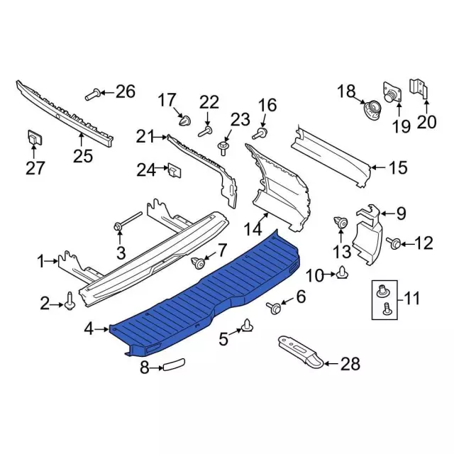 Bumper Cover - Ford (lk4z17c829ea) - view 9