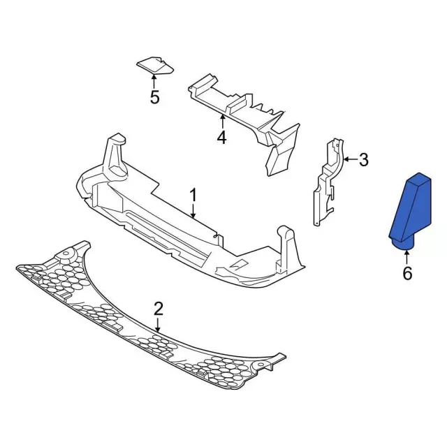 Deflector Shield - Ford (lk4z19e672a) - view 2