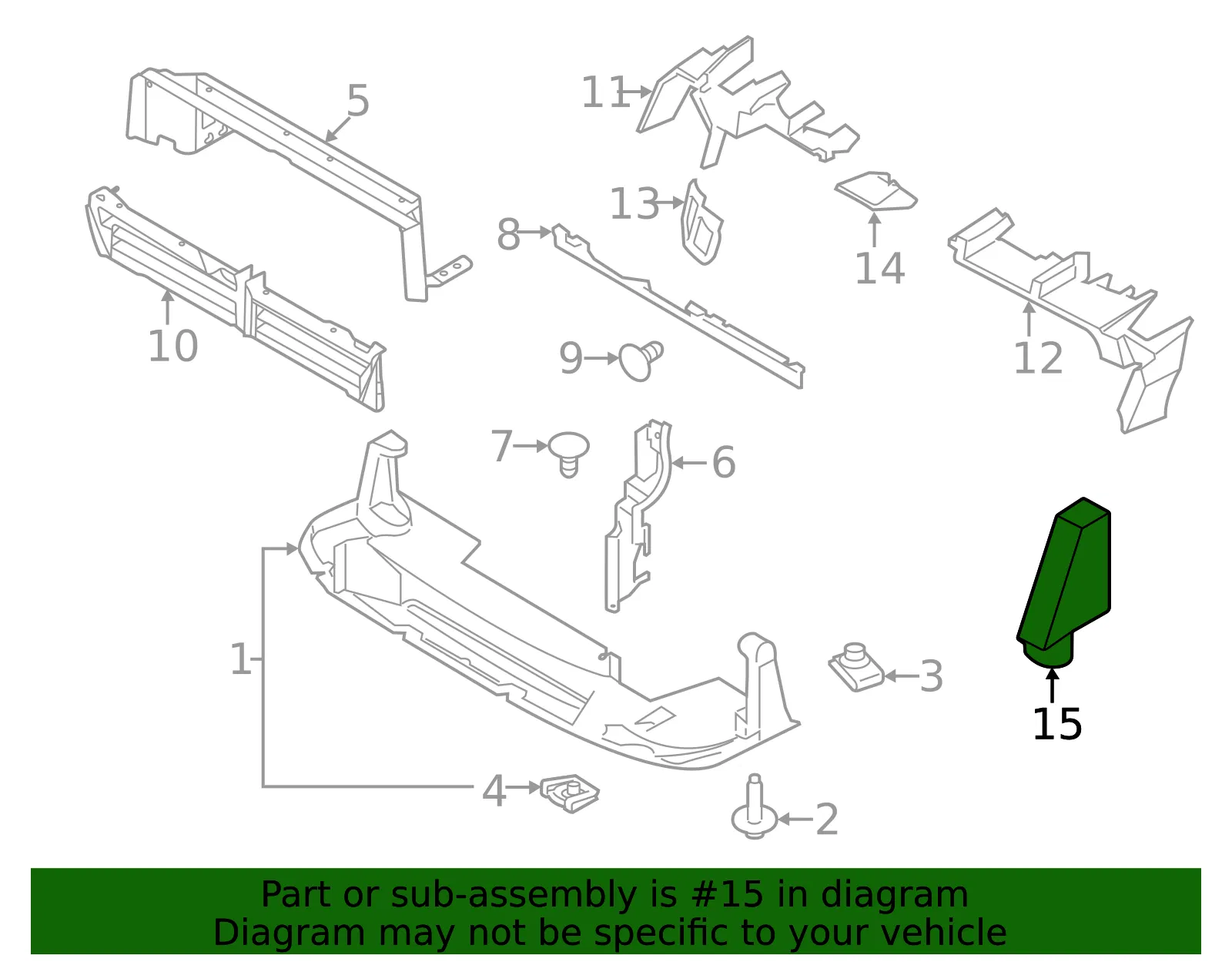 Deflector Shield - Ford (lk4z19e672a) - view 6