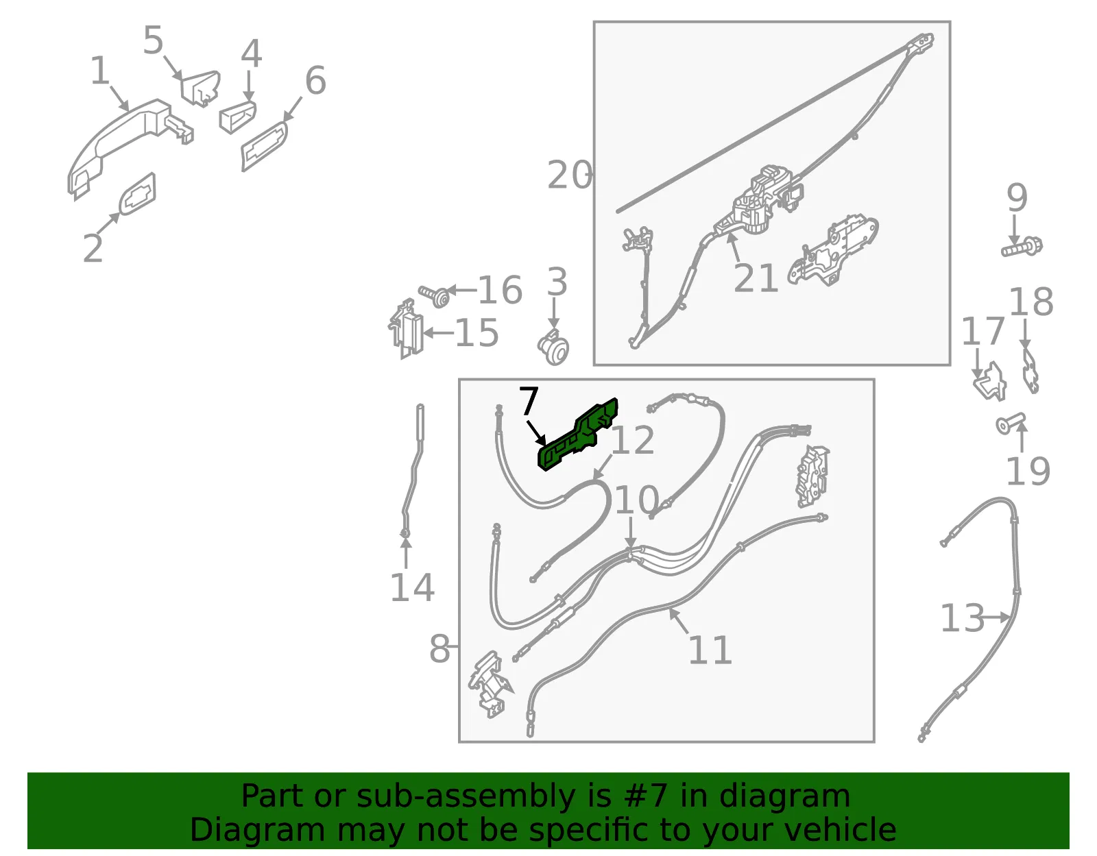 Handle Base - Ford (lk4z6126685a) - view 2