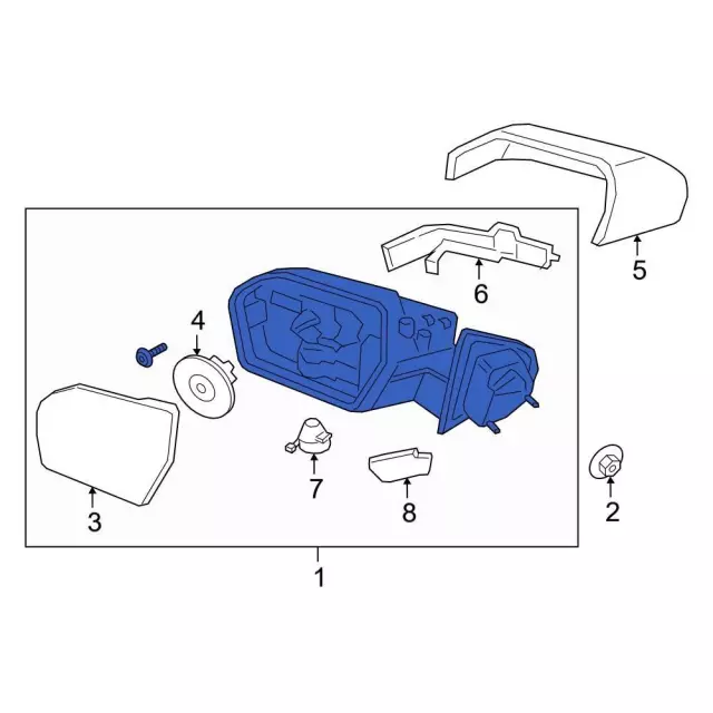 Mirror Assembly - Ford (ll1z17683ca)