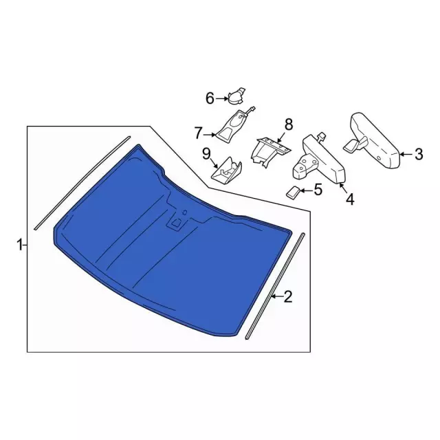 Windshield - Ford (ll3z1503100b) - view 7