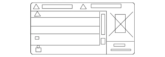Hybrid High Voltage Information Label - Ford (lu5z5400014a) - view 2
