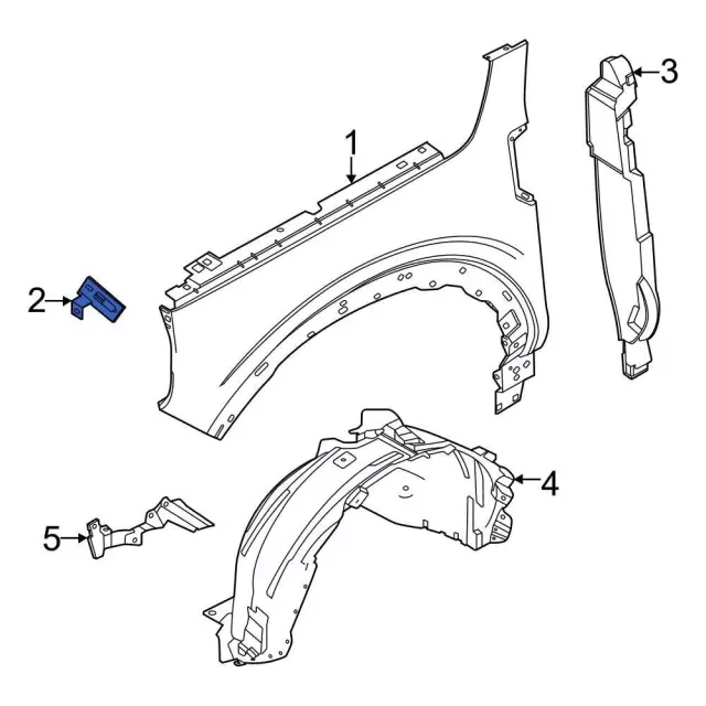 Fender Bracket - Ford (m1pz16072b) - view 10