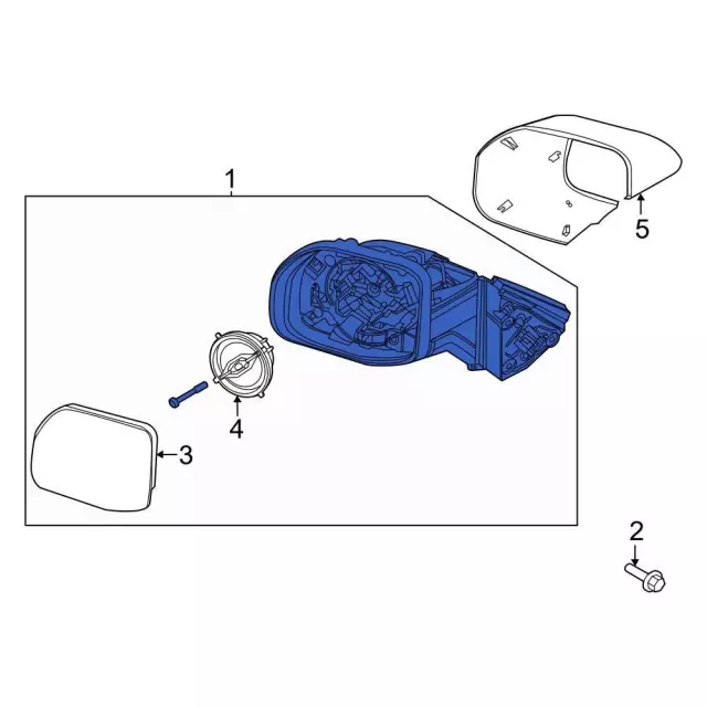 Mirror Assembly - Ford (m1pz17683b)