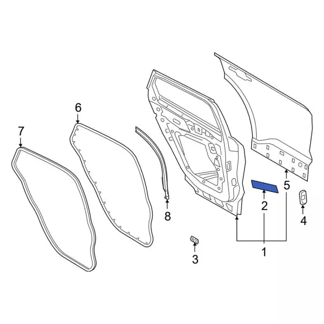 Door Shell - Ford (m1pz7824630a) - view 6
