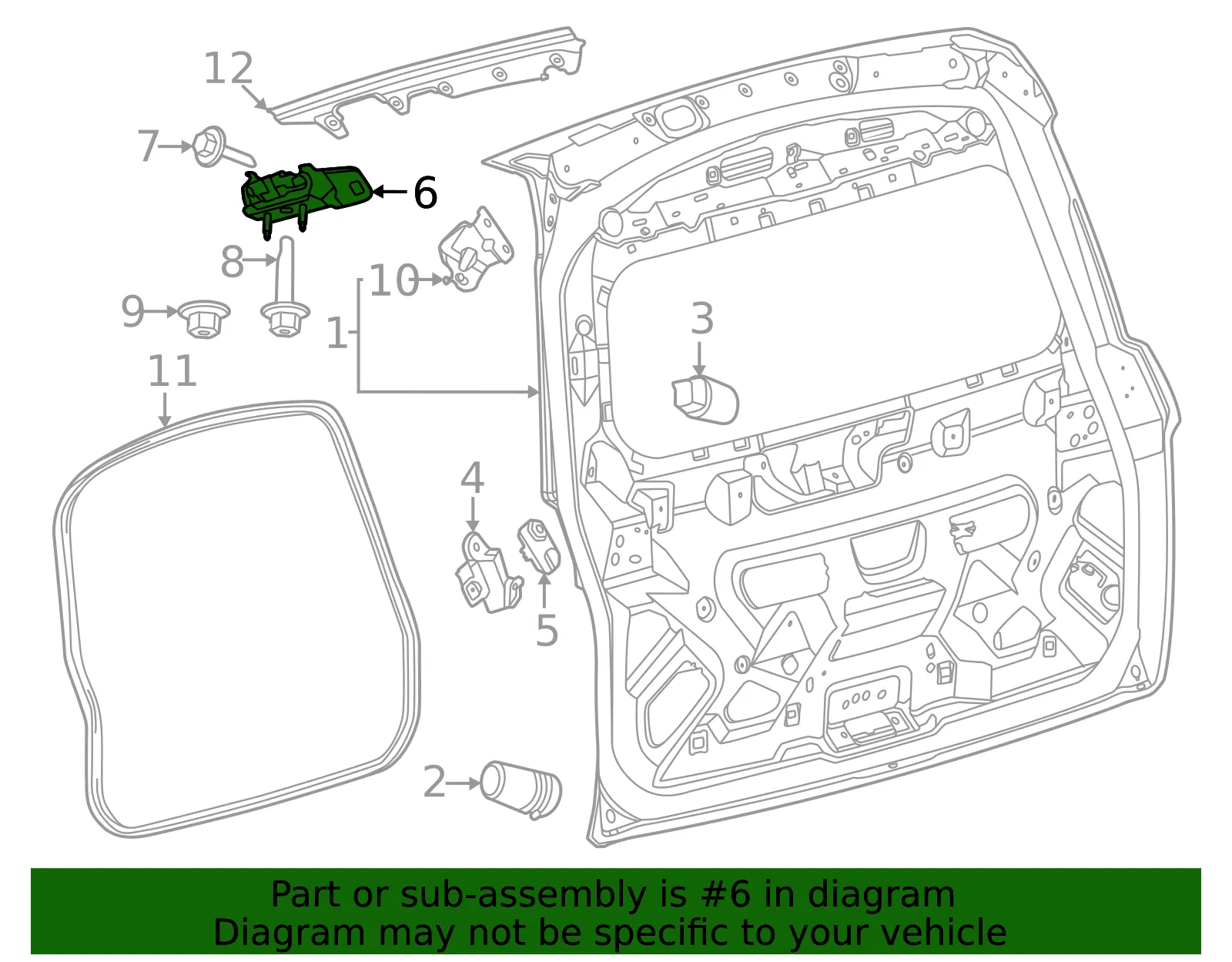 Lift-Gate Hinge - Ford (m1pz7842900a) - view 3