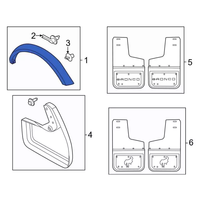 Fender Flare - Ford (m2dz16039aa) - view 3