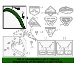 Fender Flare - Ford (m2dz16039da) - view 12