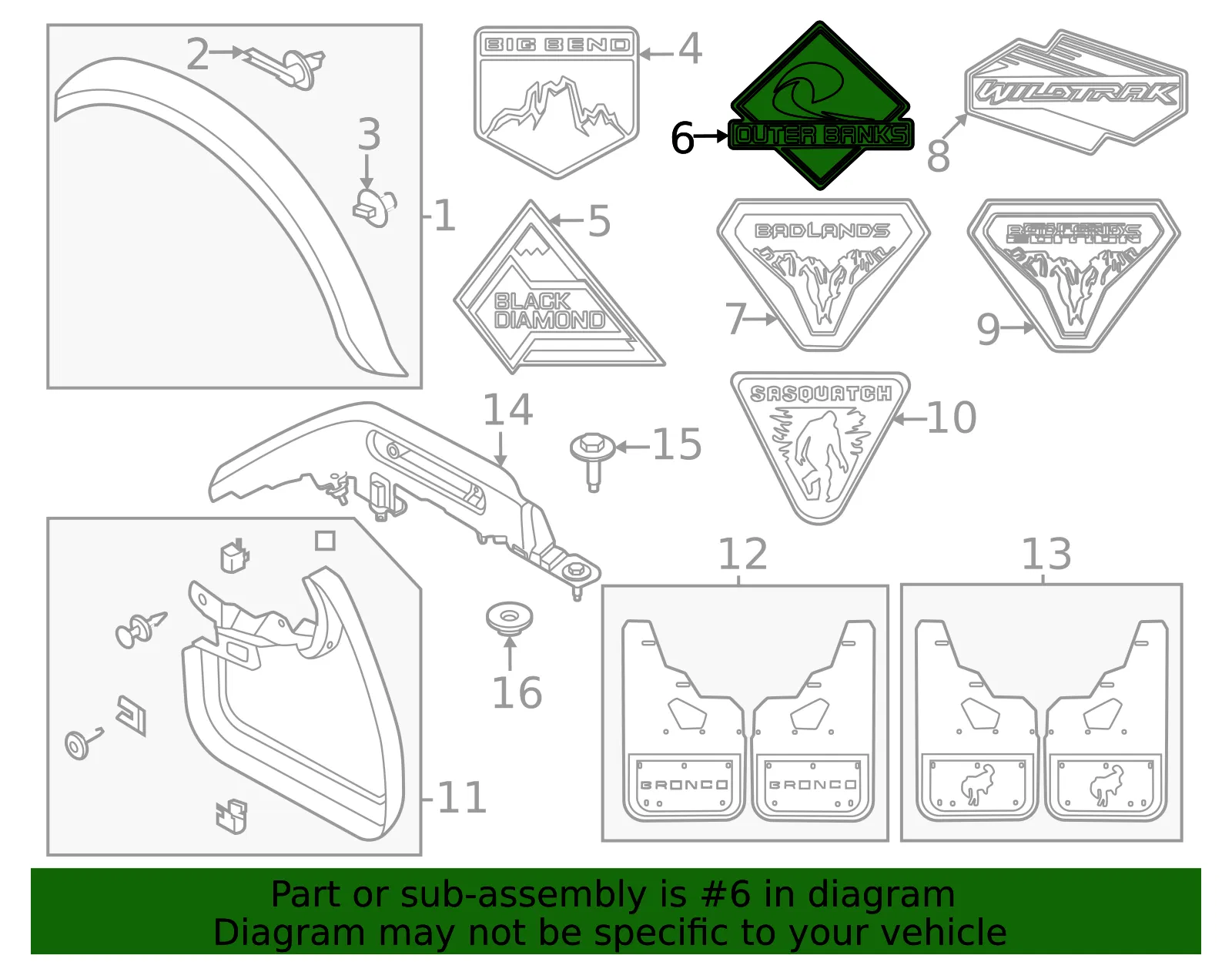 Fender Emblem - Ford (m2dz16720c) - view 5
