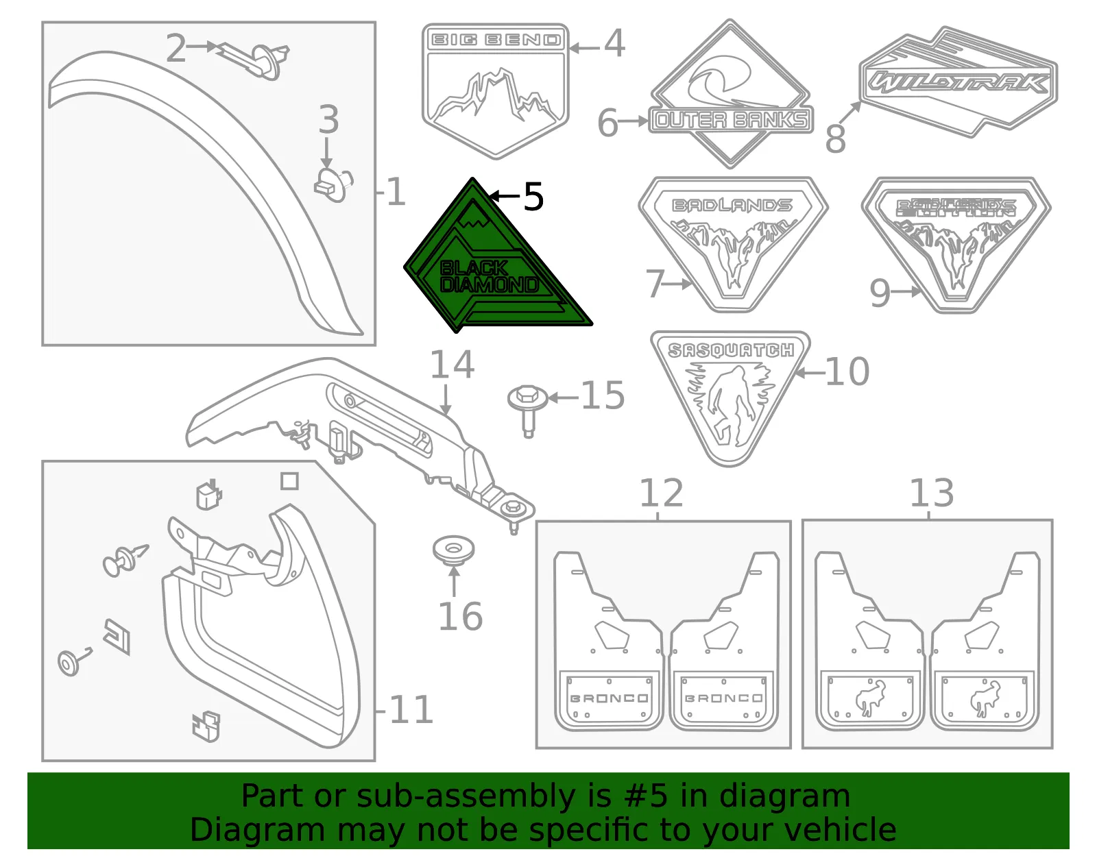 Fender Emblem - Ford (m2dz16720e) - view 4