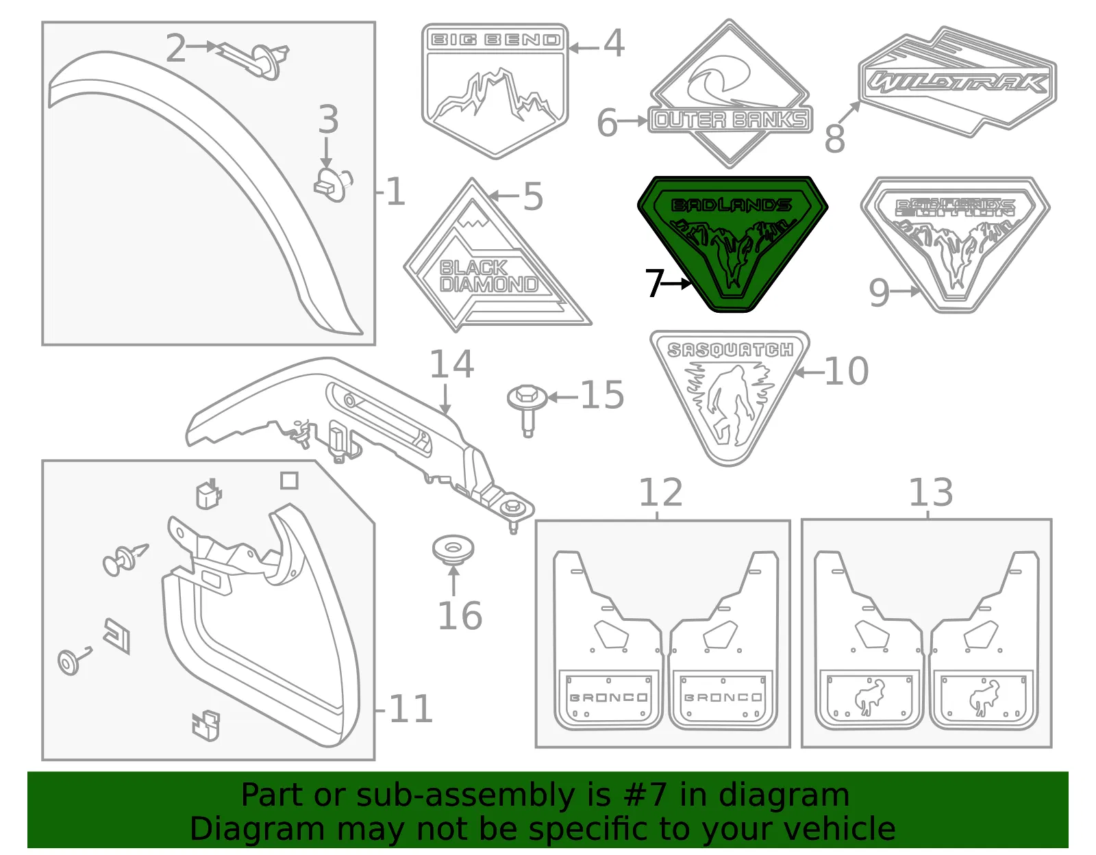 Fender Emblem - Ford (m2dz16720f) - view 4