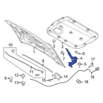 Hood Hinge - Ford (m2dz16797a) - view 13