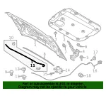 Hood / Trunk Prop Rod - Ford (m2dz16826a) - view 9