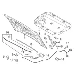 Hood / Trunk Prop Rod - Ford (m2dz16826a) - view 7