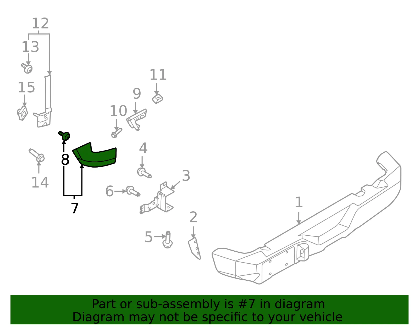 Bumper Extension - Ford (m2dz17811captm) - view 5