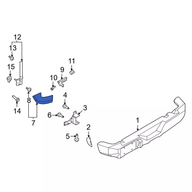Bumper Extension - Ford (m2dz17811captm) - view 8