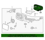 Mirror Cover - Ford (m2dz17d742eaptm) - view 9