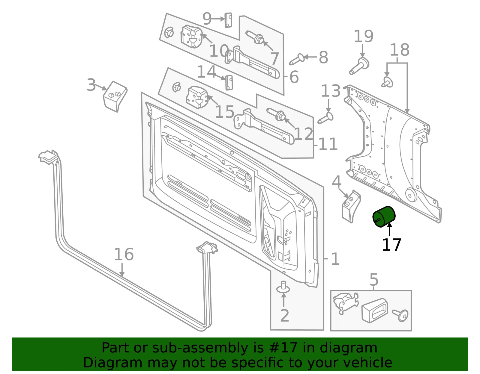 Stop Bumper - Ford (m2dz1a401a) - view 3