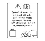 Caution Label - Ford (m2dz5400014a) - view 5