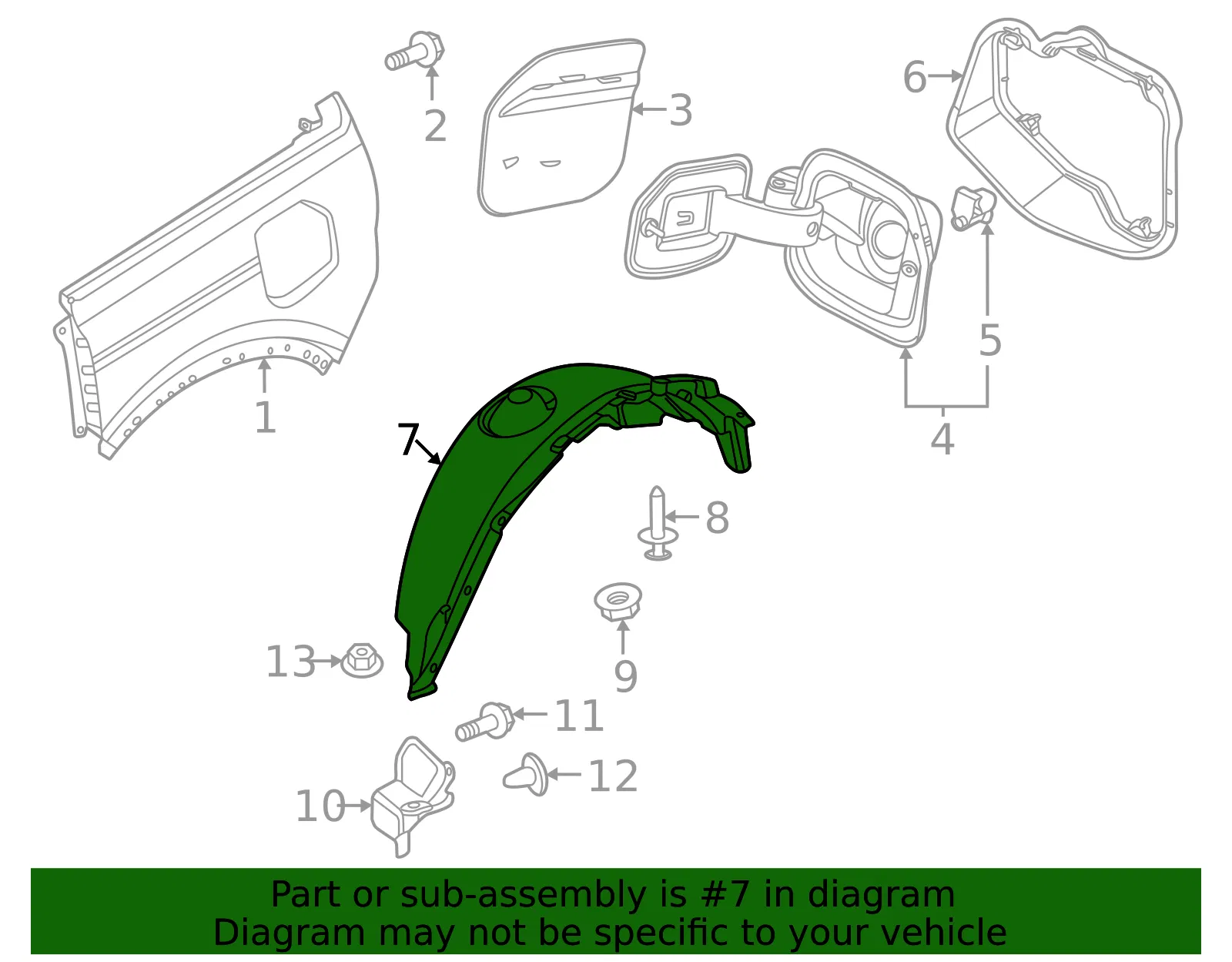 Splash Shield - Ford (m2dz54278b50a) - view 4