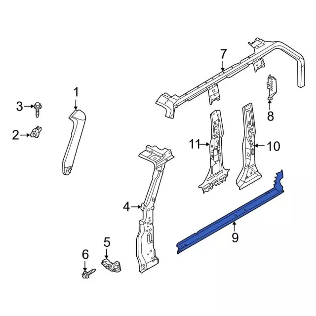Rocker Panel - Ford (m2dz7810129a)