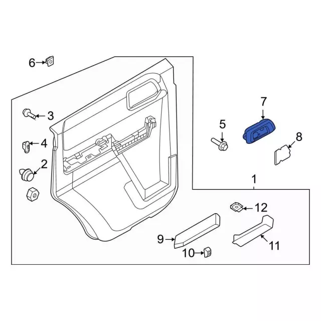 Handle, Inside - Ford (m2dz7822601ad) - view 10