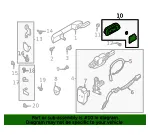 Handle, Inside - Ford (m2dz7822601ad) - view 21