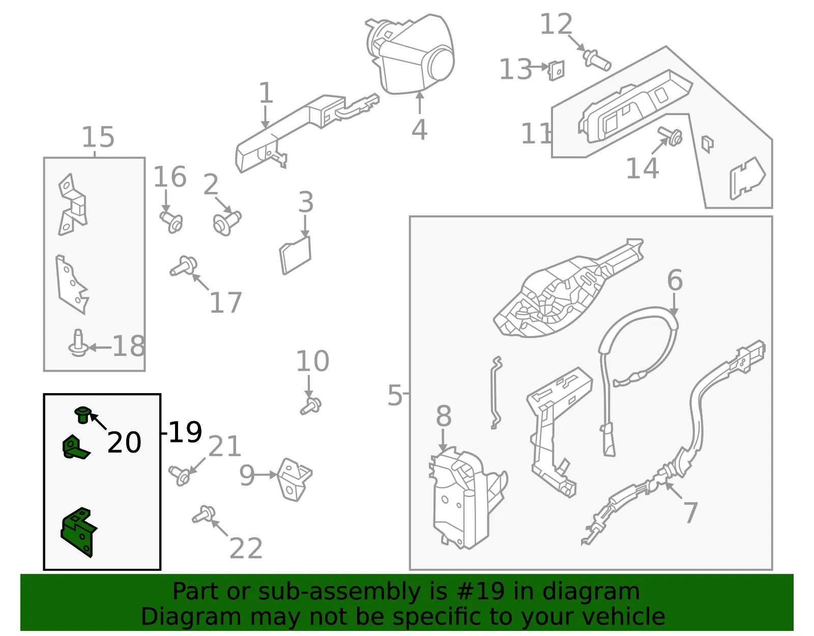 Door Hinge - Ford (m2dz7822810a) - view 5
