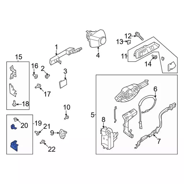 Door Hinge - Ford (m2dz7822811a) - view 2