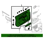 Door Interior Trim Panel - Ford (m2dz7823943bd) - view 7