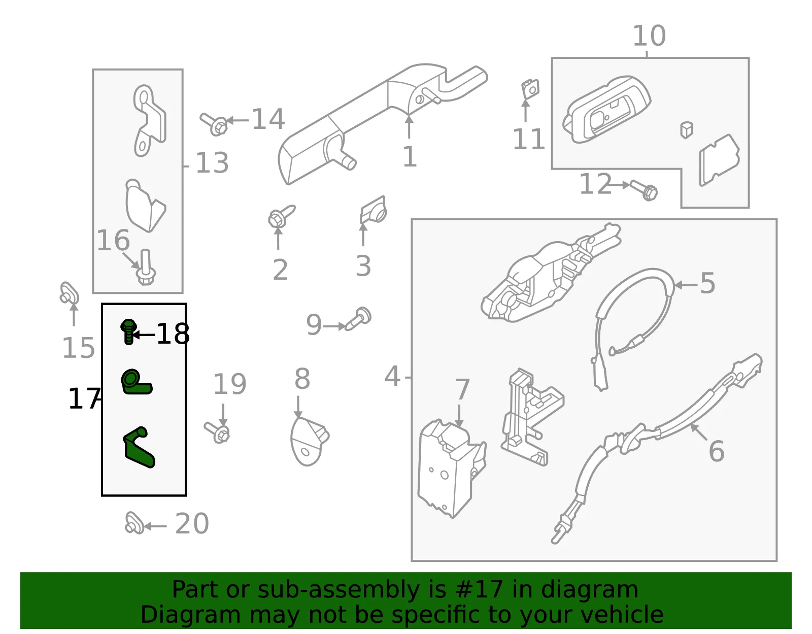 Lower Hinge - Ford (m2dz7826811a) - view 6