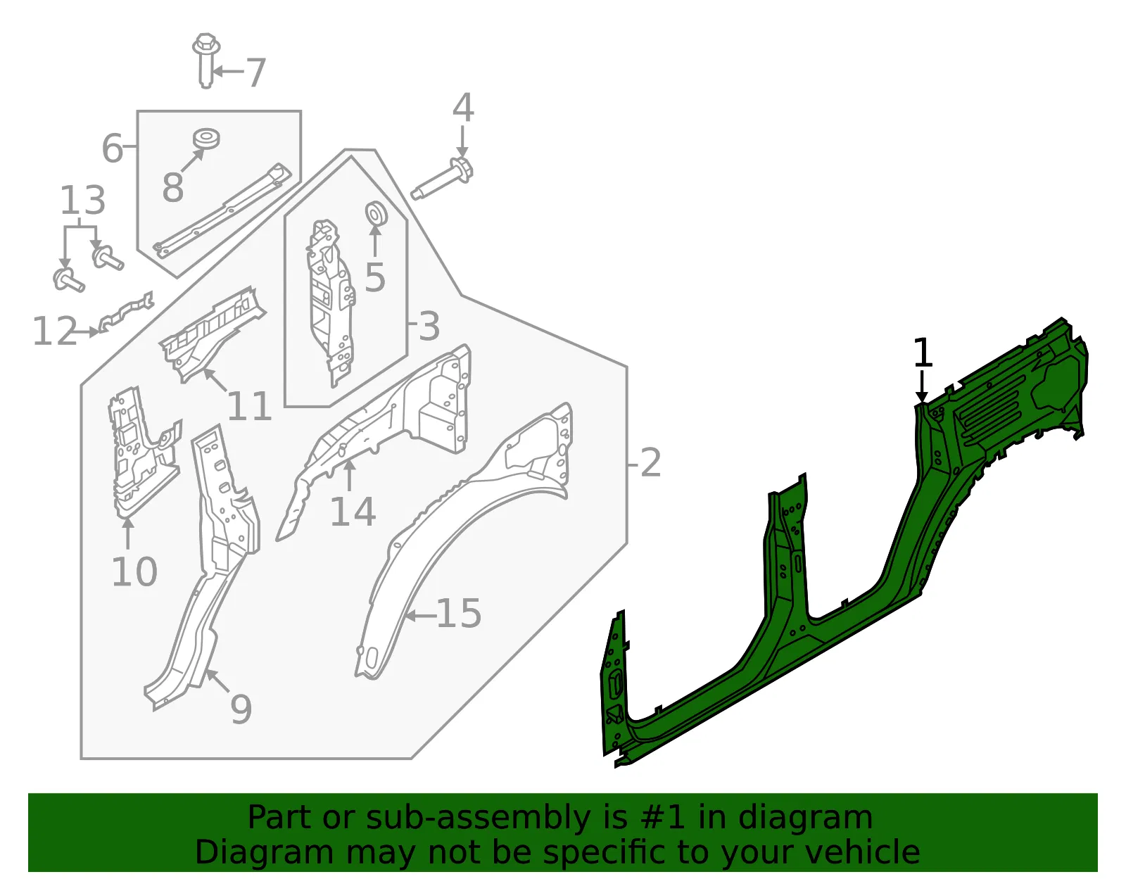 Quarter Panel - Ford (m2dz7827846a) - view 4