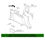 Interior Quarter Panel Trim Panel Insert - Ford (m2dz7842411aa) - view 11