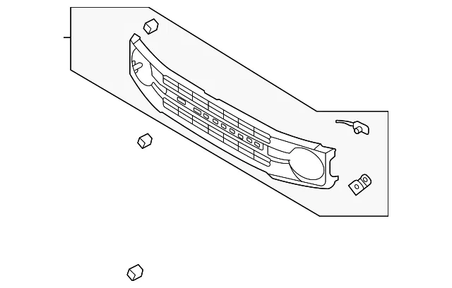 Grille - Ford (m2dz8200aa) - view 3