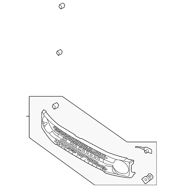 Grille - Ford (m2dz8200captm) - view 3