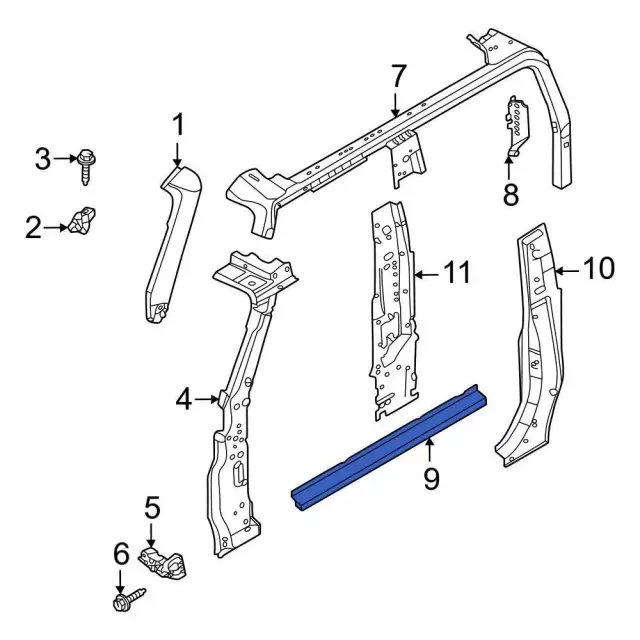Rocker Panel - Ford (m2dz9810128a)